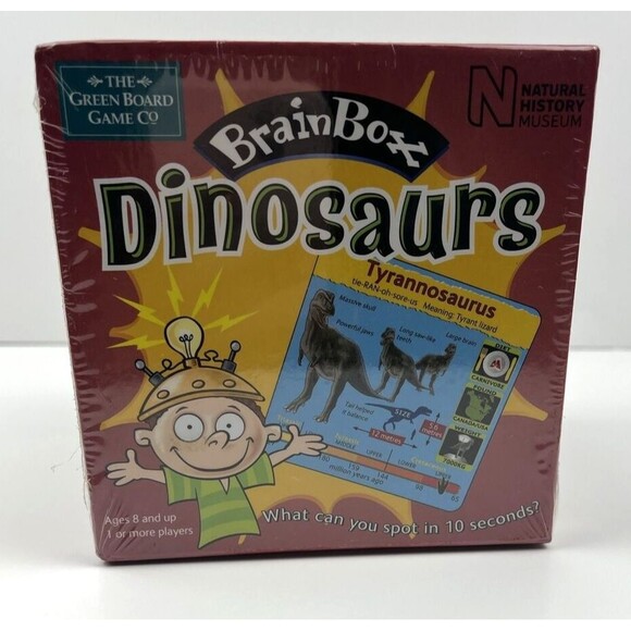 University Games BRAIN BOX The Green Board Game DINOSAURS 10 Minute Challenge - Picture 5 of 9